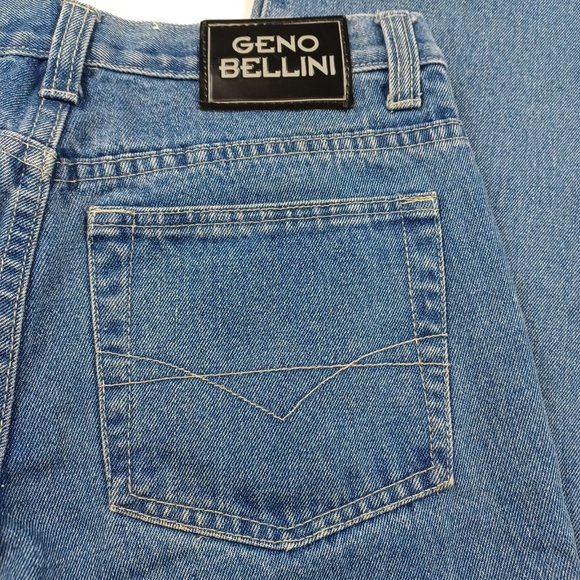 Geno Bellini Men's Size 30 Denim Blue Jeans Medium Wash Straight Leg - Picture 6 of 11